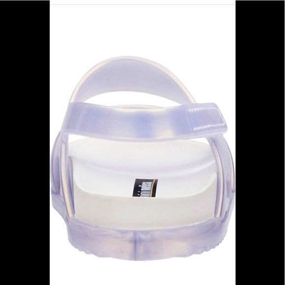 Mini Melissa Glittery Cosmic comfy sandal size 10 in white - Picture 5 of 13